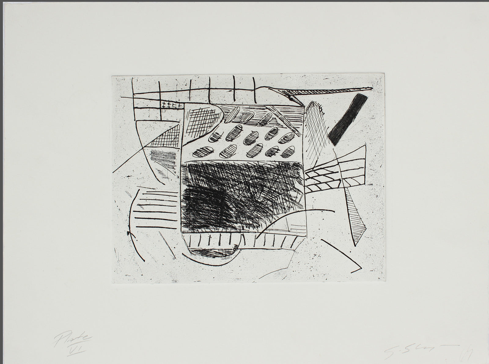 <I>Passing Through</I> <br>1969 Etching <br><br>#D1237