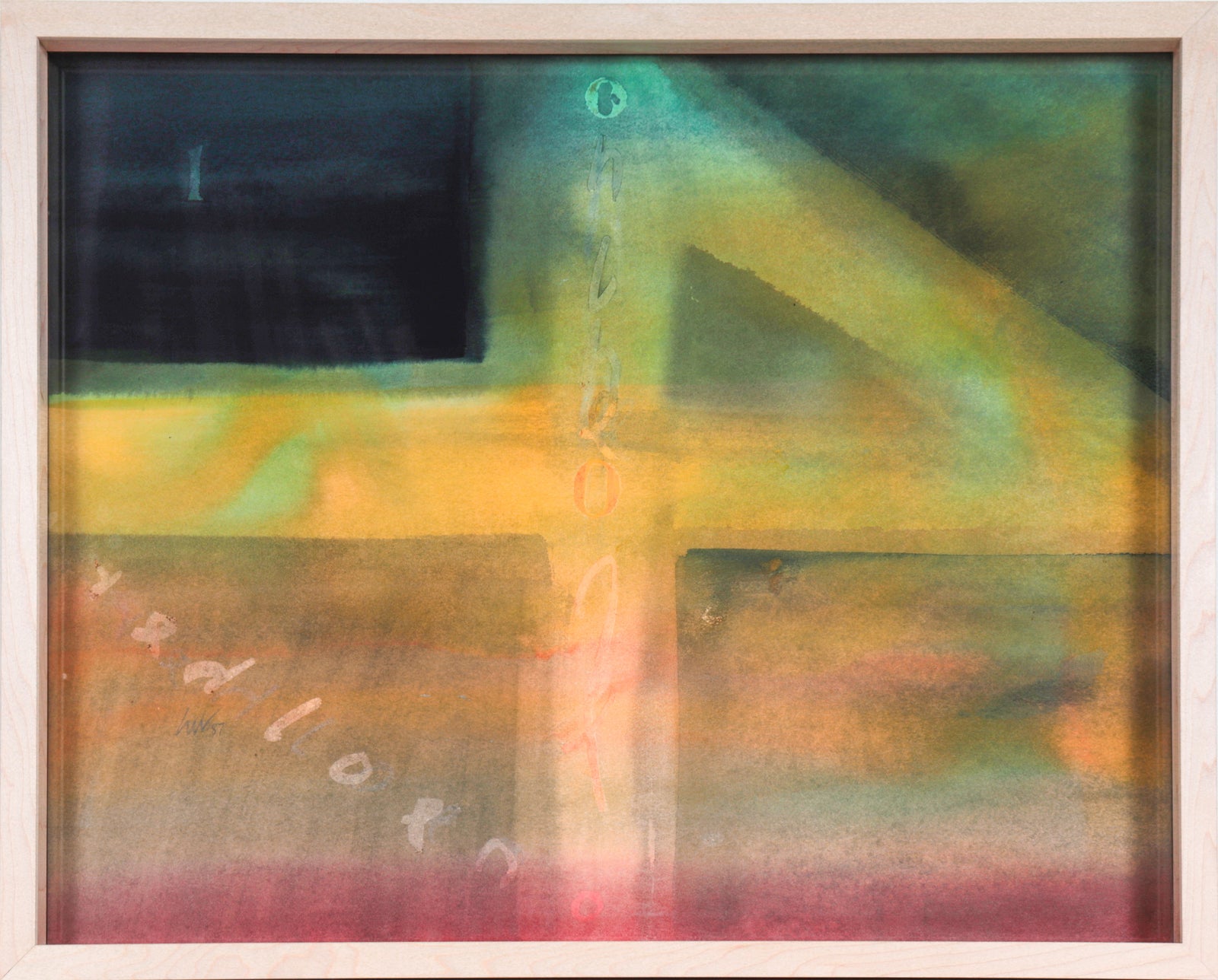 Colorful Grid <br>1987 Watercolor <br><br>#47099