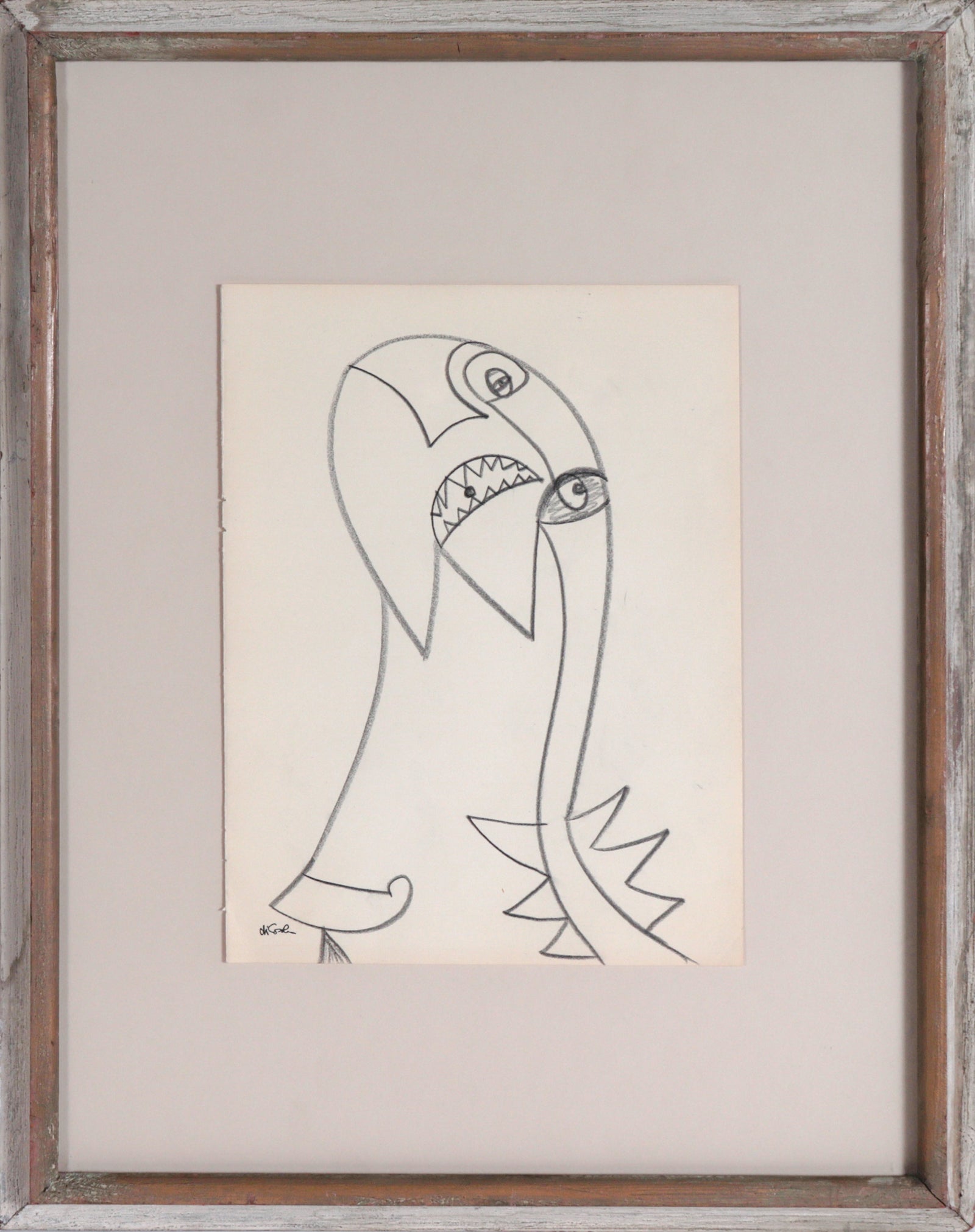 Surrealist Figure Study <br>20th Century Graphite <br><br>#83373