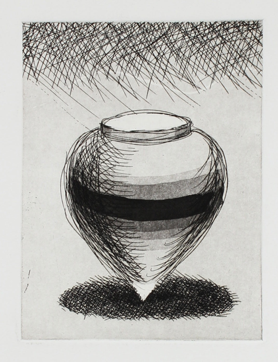 Spinning Top <br>Late 20th-Early 21st Century Etching <br><br>#99635