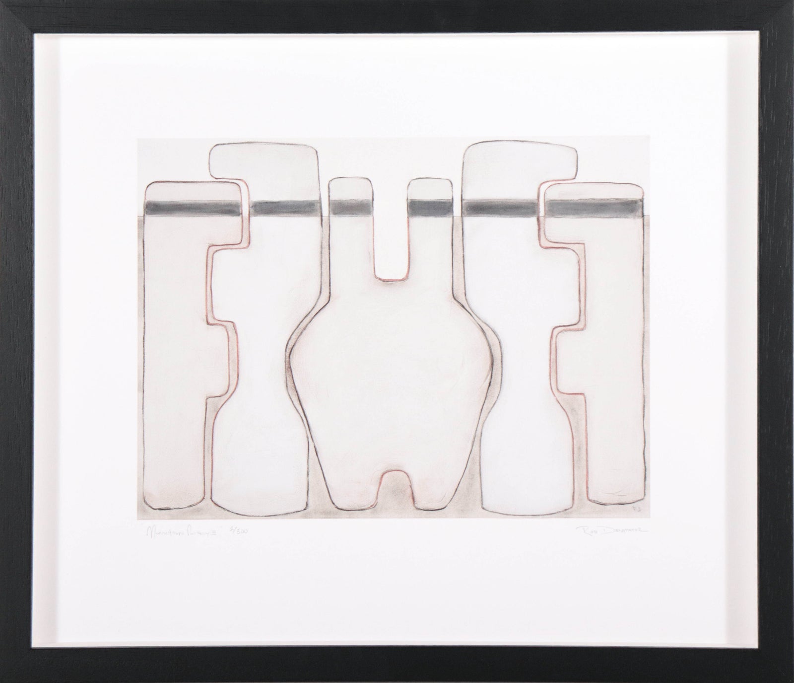 zz- <i>Monochrome Pottery, Set of 3</i> <br>Limited Edition Archival Print <br><br>ART-00916