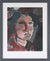 Moody Expressionist Portrait <br>20th Century Gouache <br><br>#C4519