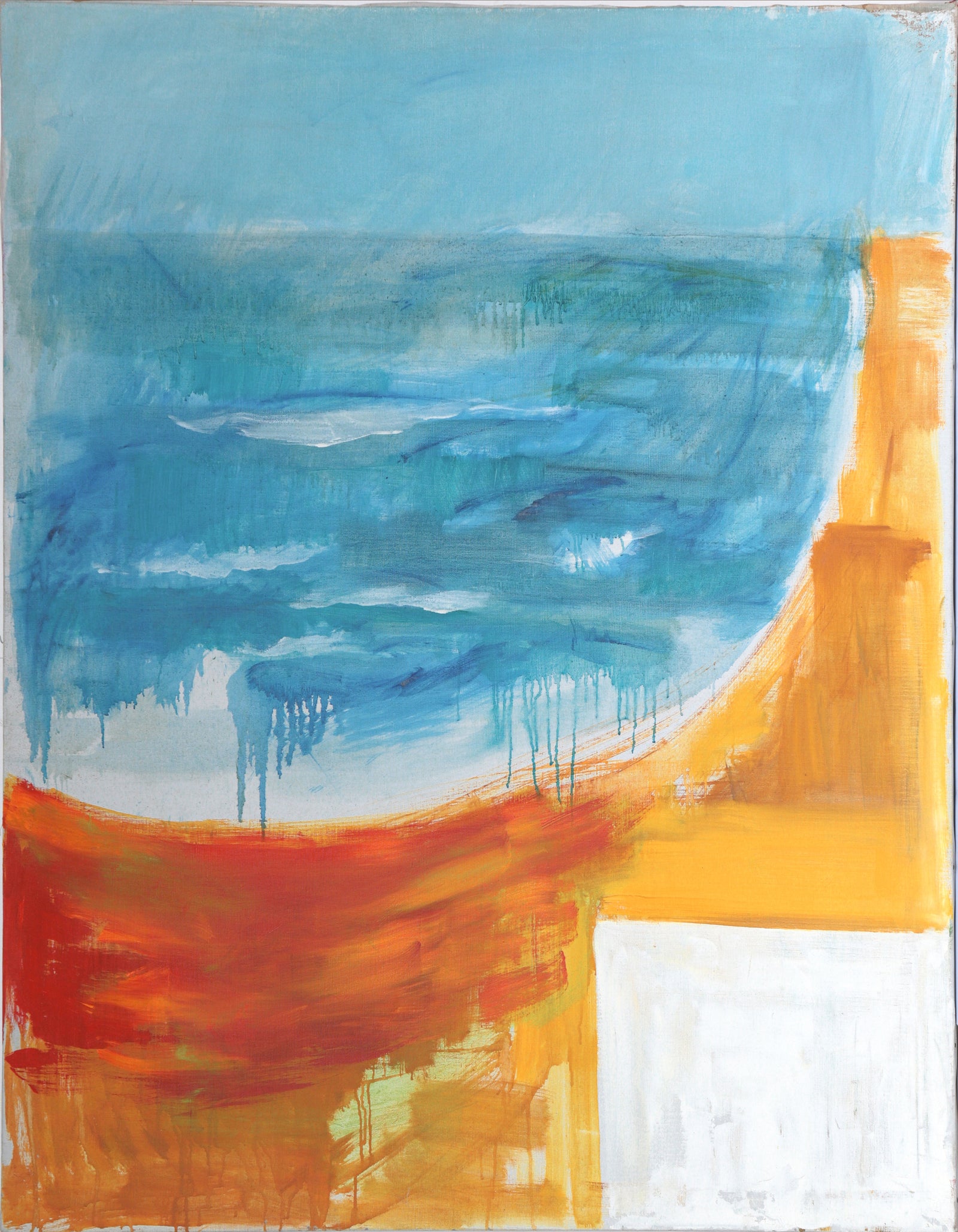 <I>Table at the Edge of the Sea</I> <br>20th Century Oil<br><br>#C4979