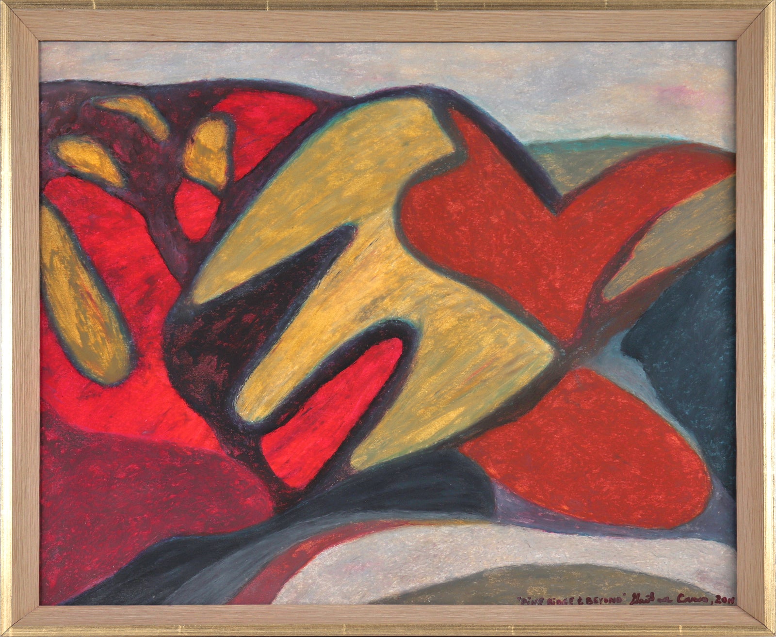 <i>Pine Rdige & Beyond</i> <br>2011 Oil Pastel <br><br>#C5555