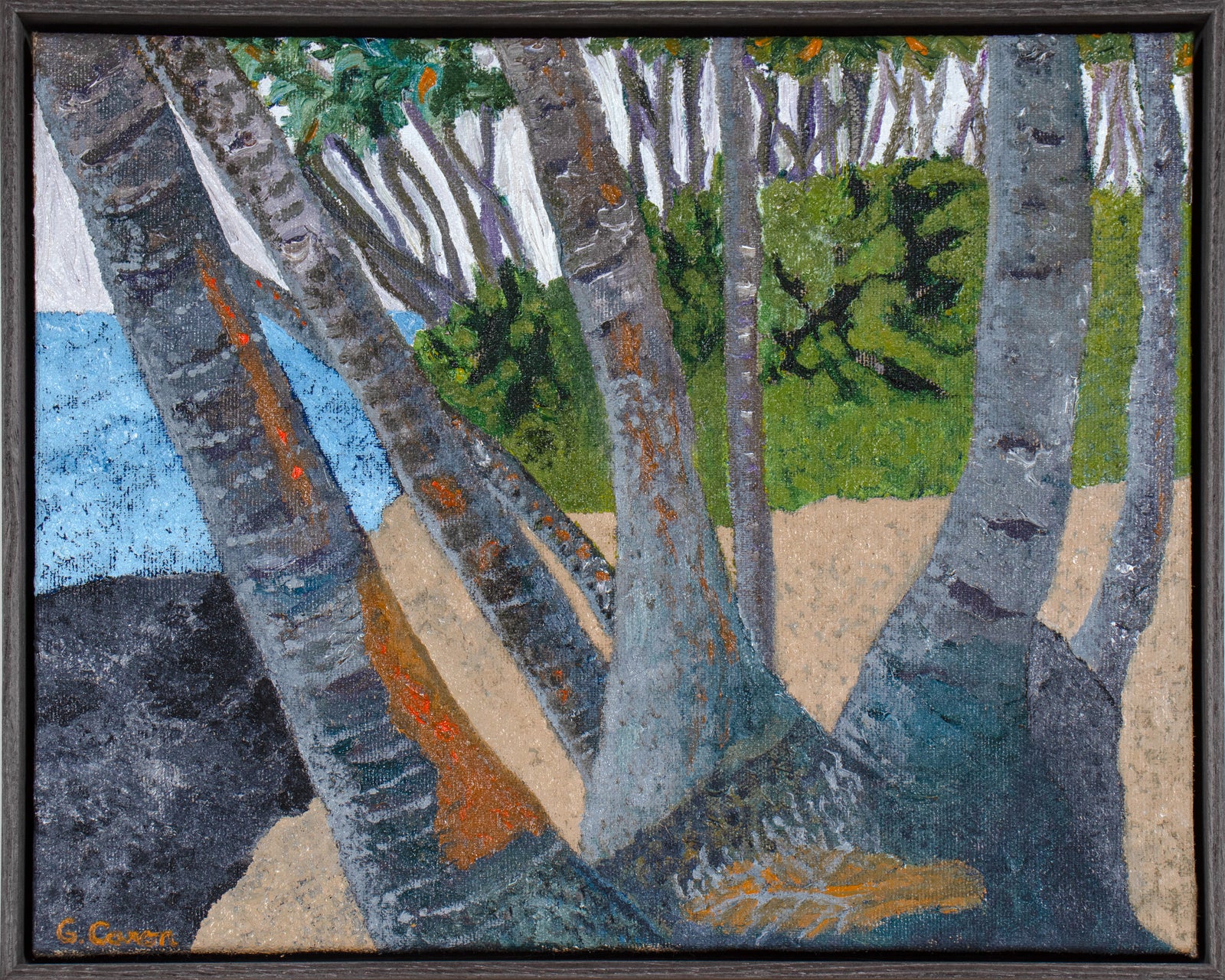 <i>Mile 17</i> Red Road, Puna, Big Island, Hawaii <br>2024 Oil <br><br>#C5565