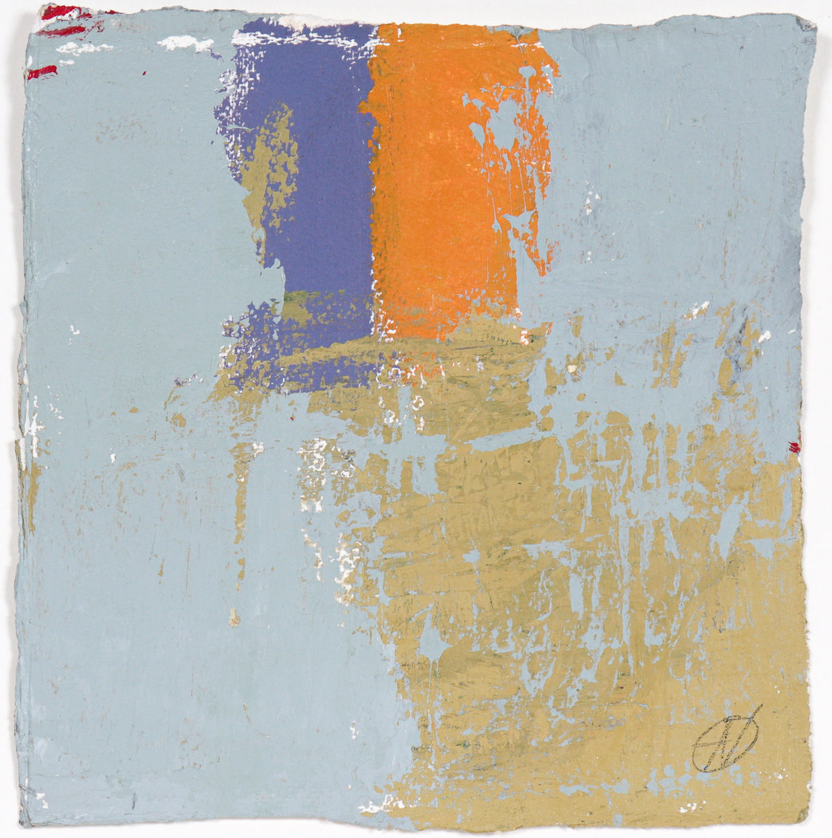 Expressive Color Block Abstract&lt;br&gt;20th Century Oil&lt;br&gt;&lt;br&gt;#C5597