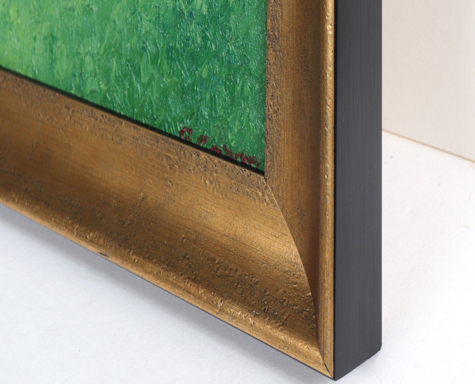 Mendocino Landscape in Green & Yellow <br>2024 Oil<br><br>#C5834