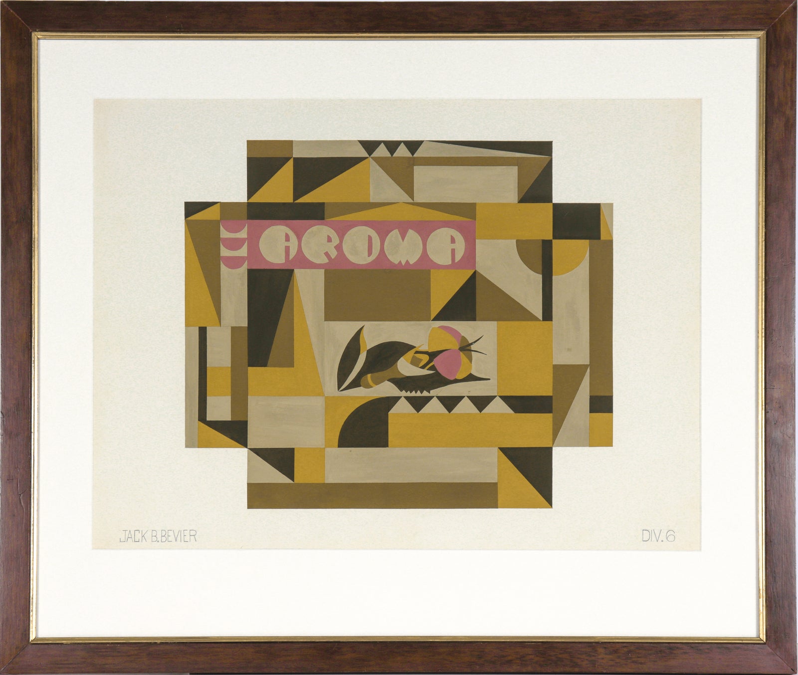 <i>DIV 6</i> <br>Mid Century Gouache <br><br>#C6165
