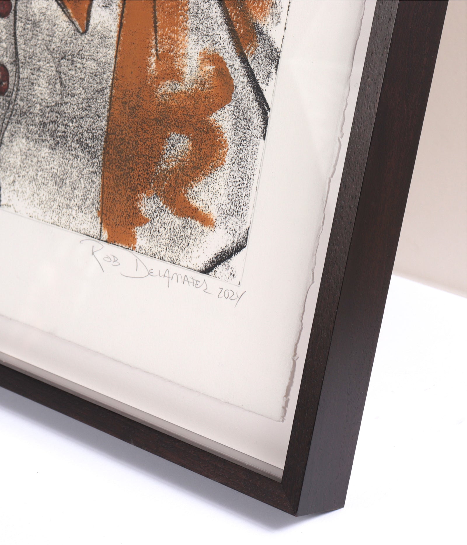 <I>Young Man in Blue & Ochre</I> <br>2024 Monotype <br><br>#C6966