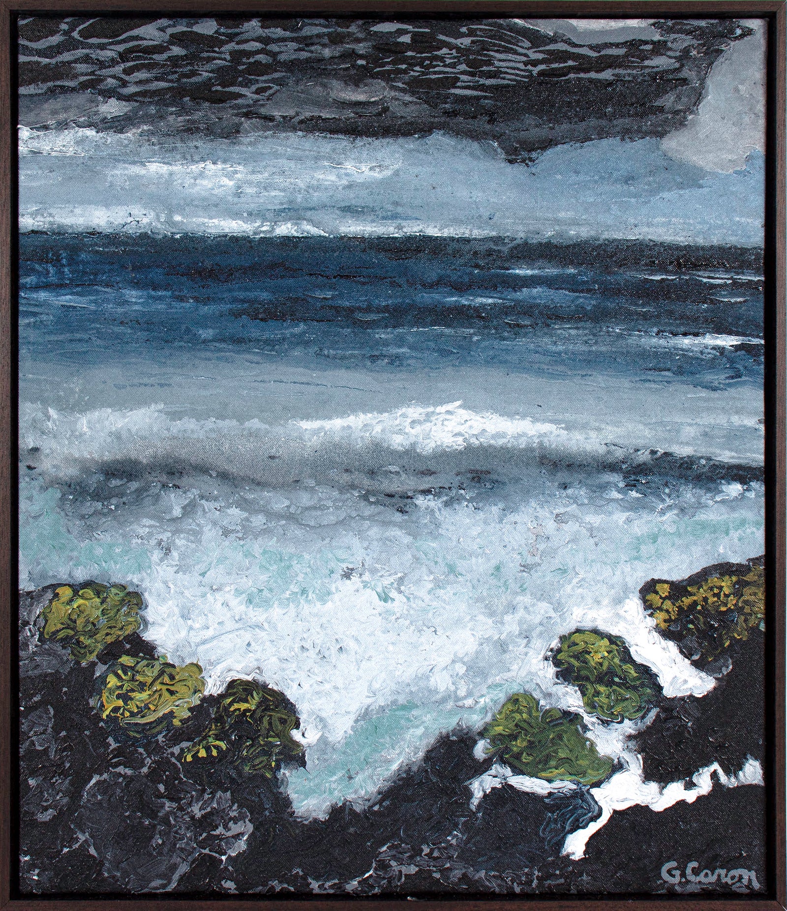 <I>Keiki Pond, Red Road</I> <br>2025 Oil <br><br>#C7063