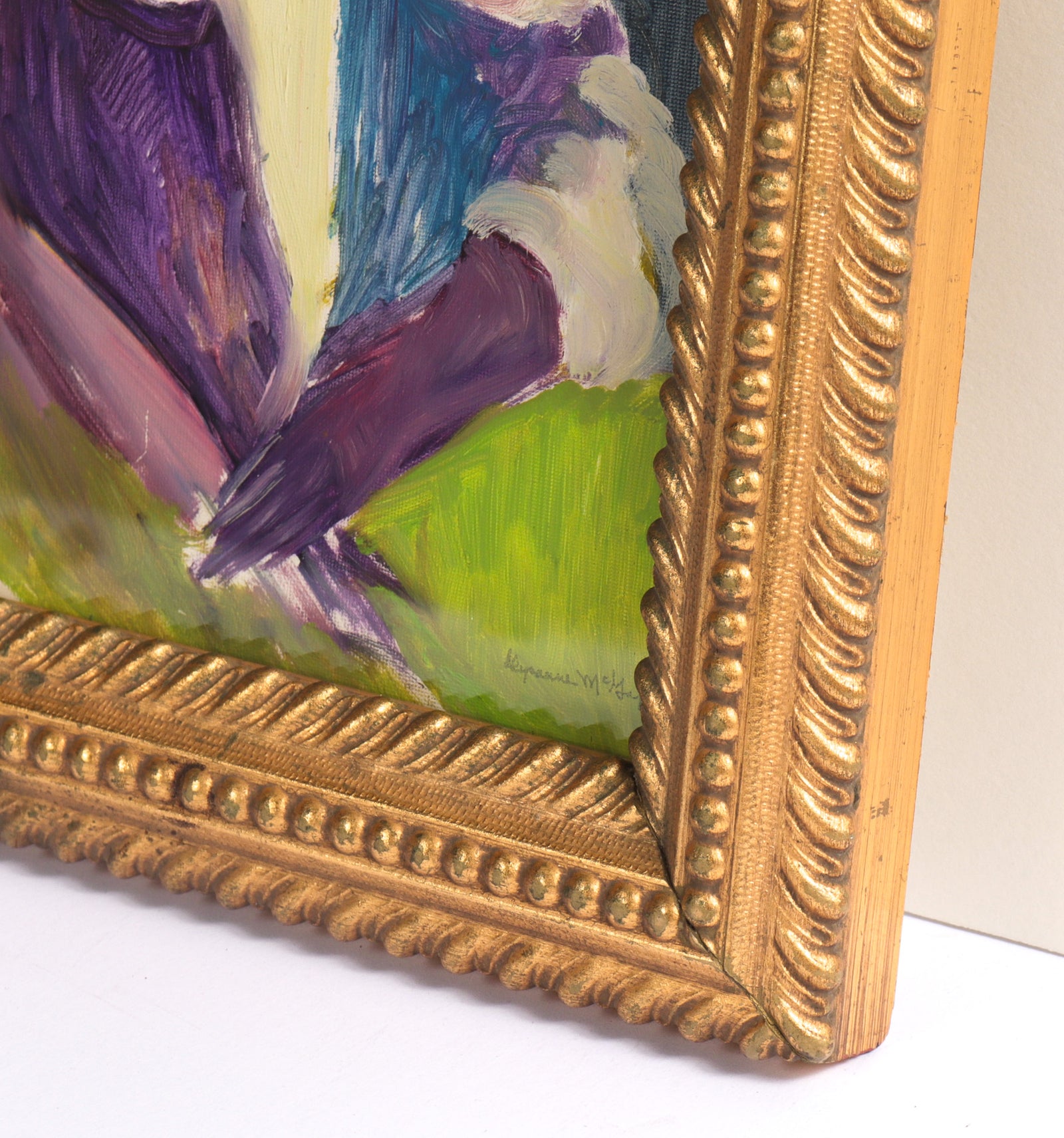 Elegant Bay Area Figurative Oil <br>20th Century Oil <br><br>#C7330