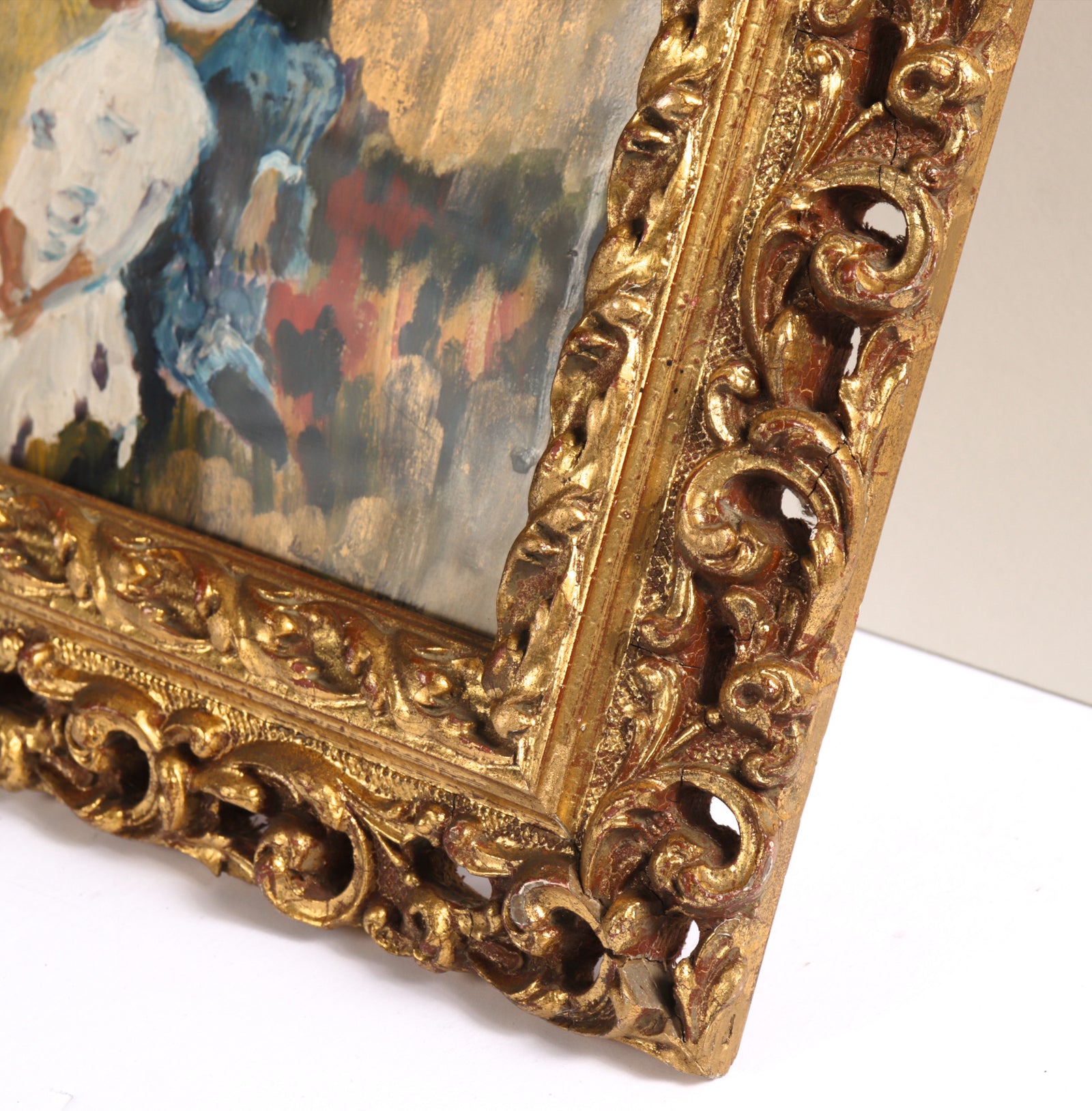 Romantic Scene Under an Apple Tree <br>20th Century Distemper <br><br>#C7345