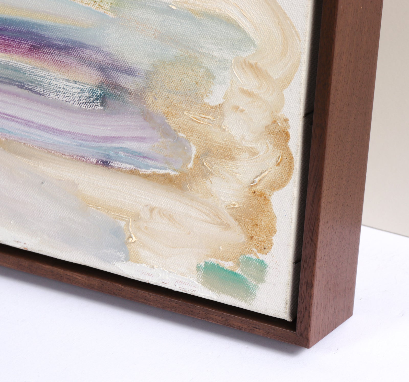 Abstracted Multi-Colored Hills and Meadow <br>20th Century Oil <br><br>#C7418