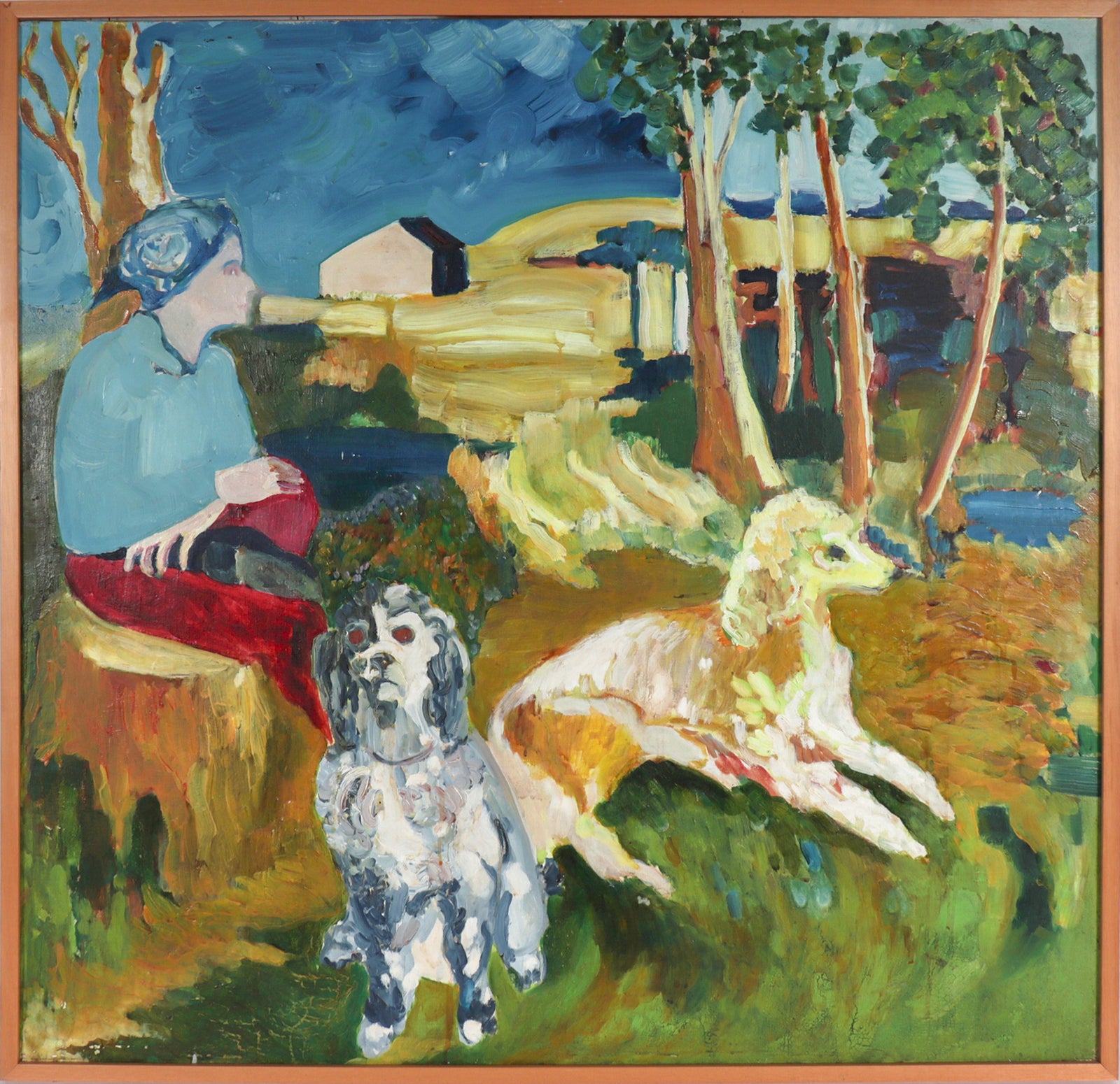 <I>Down Bear Valley Trail</I> <br>1970's Oil <br><br>#C7766