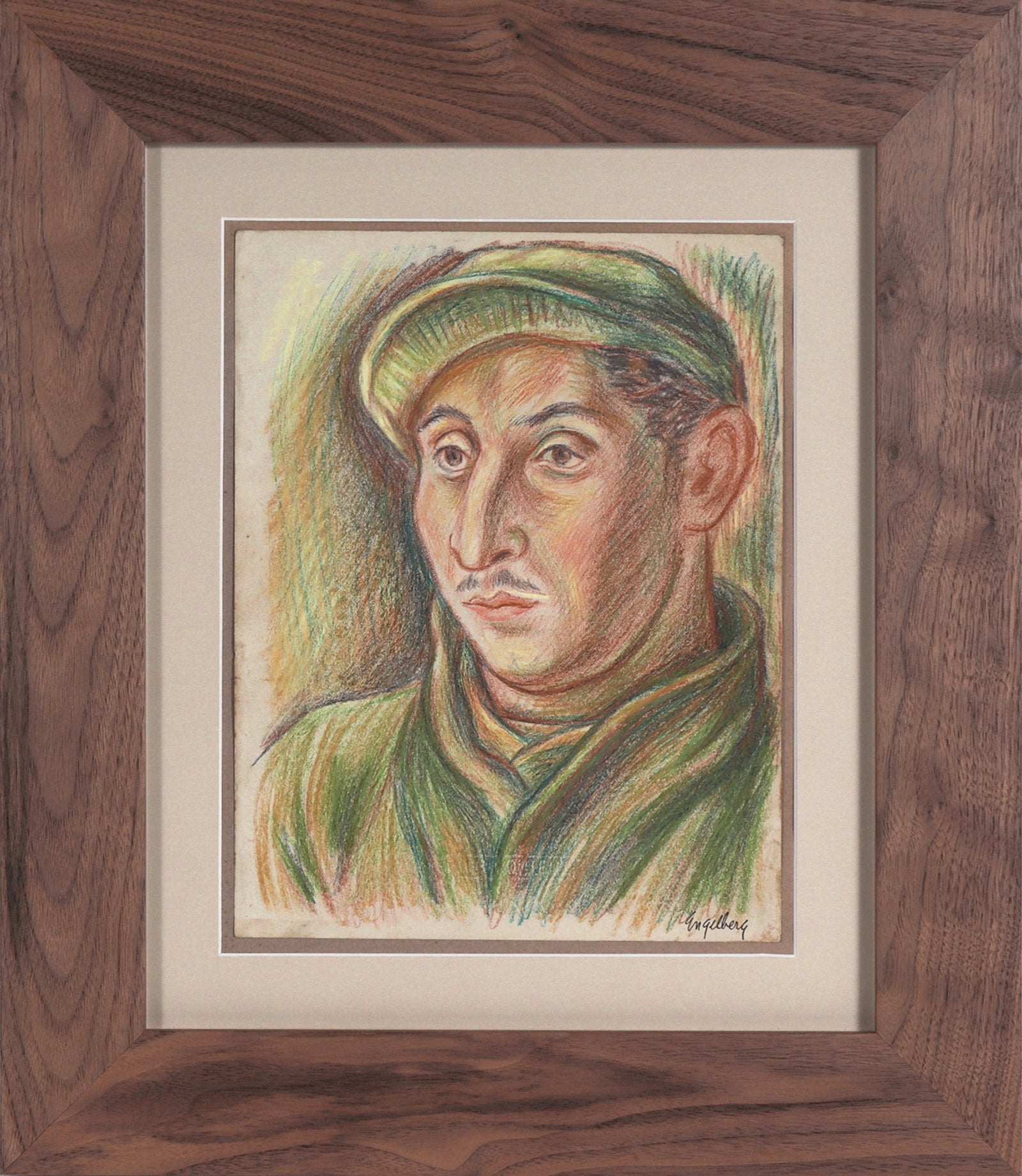 <I>Private Pascucci</I> <br>1945 Colored Pencil and Pastel <br><br>#C7809