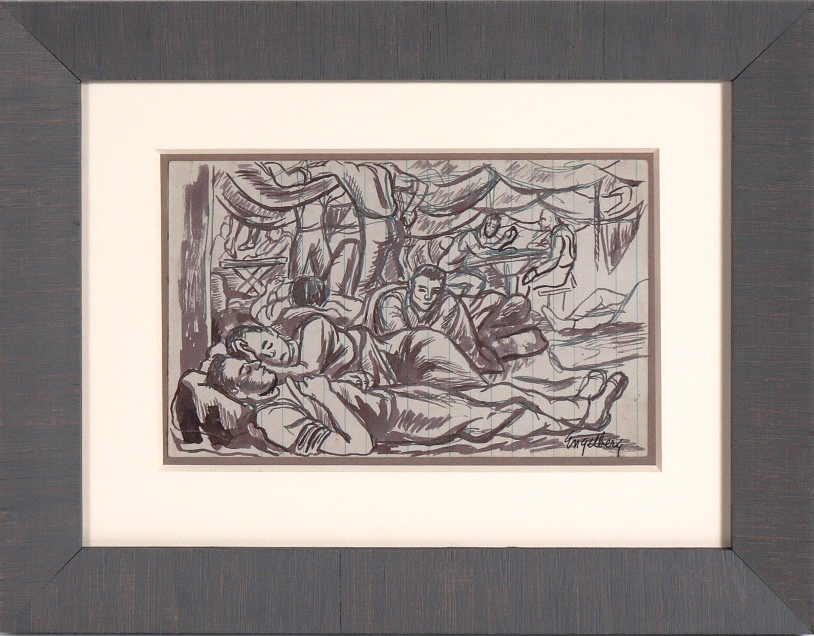 <I>Below Decks</I> <br>1942 Ink <br><br>#C7887