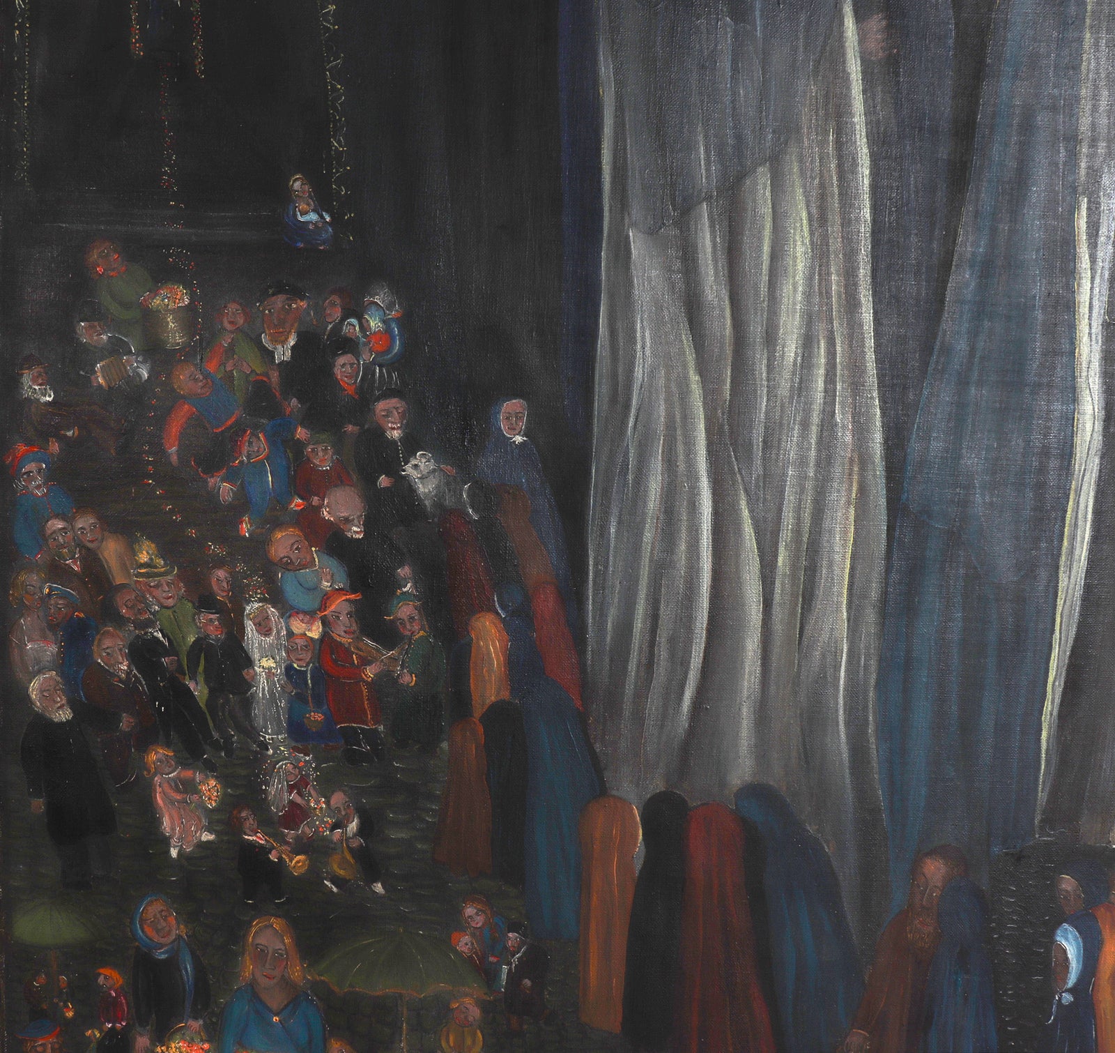 <I>Terrestrial and Celestial Wedding</I> <br>1946 Oil <br><br>#C8246