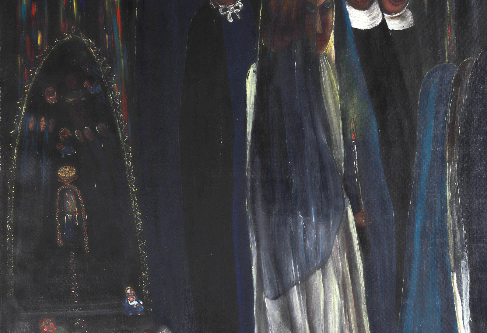 <I>Terrestrial and Celestial Wedding</I> <br>1946 Oil <br><br>#C8246