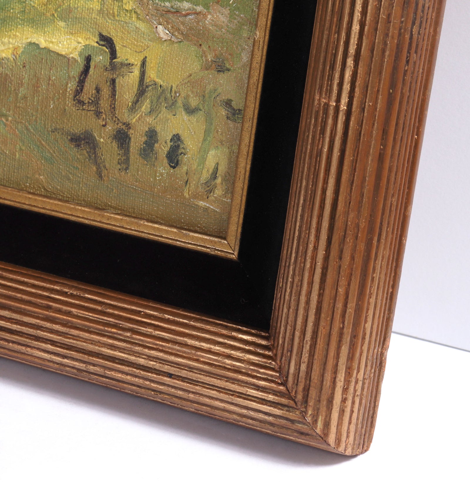 Dreamy Soviet Impressionist Landscape <br>1988 Oil <br><br>#C8437