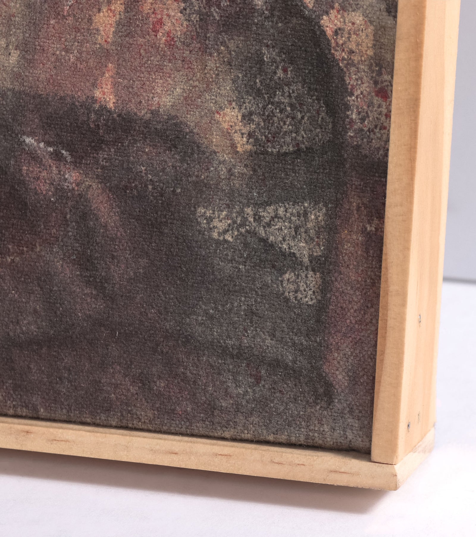 Muted Gestural Abstract <br>Late 20th Century Mixed Media <br><br>#C8481