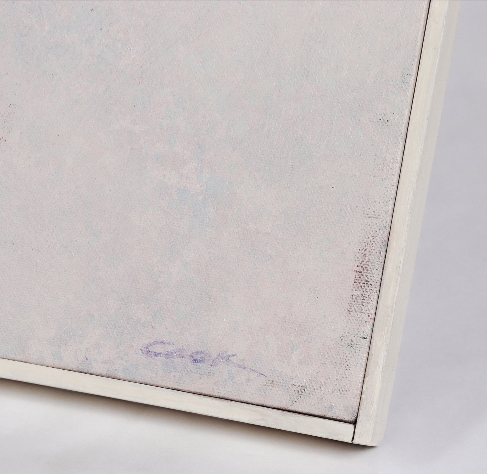 White & Blue Abstraction <br>20th Century Acrylic <br><br>#C8662