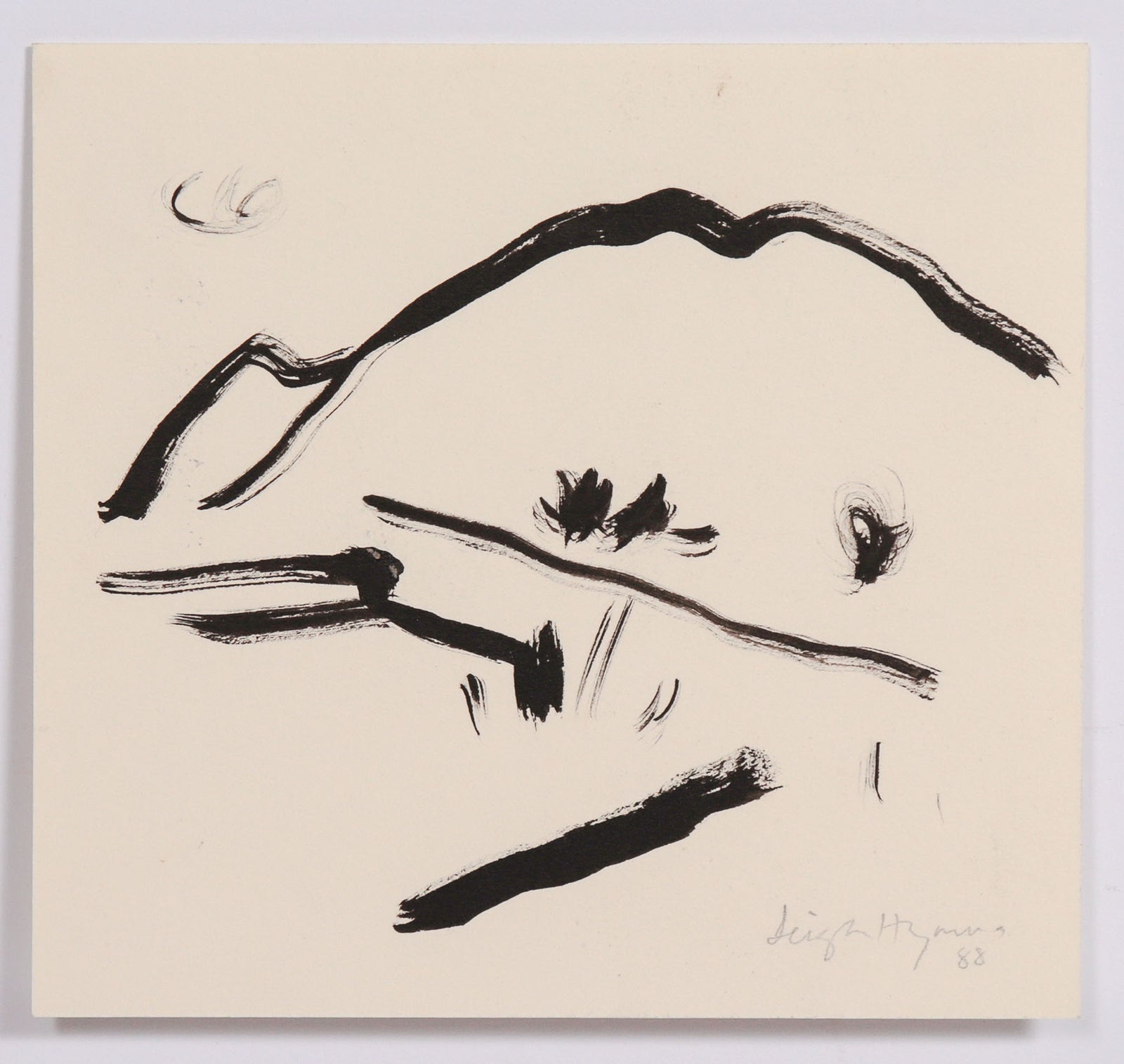 <i>Mountain & Cloud</i> <br>1988 Ink <br><br>#C8767