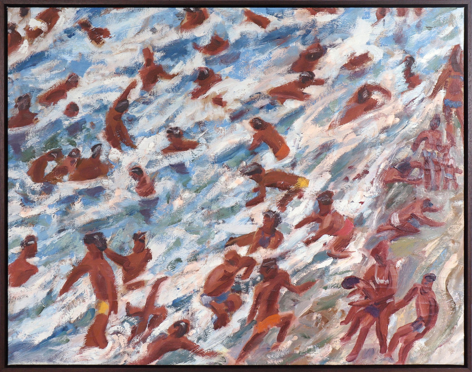 <i>Beach Scene</i> <br>1985 Oil <br><br>#C8950