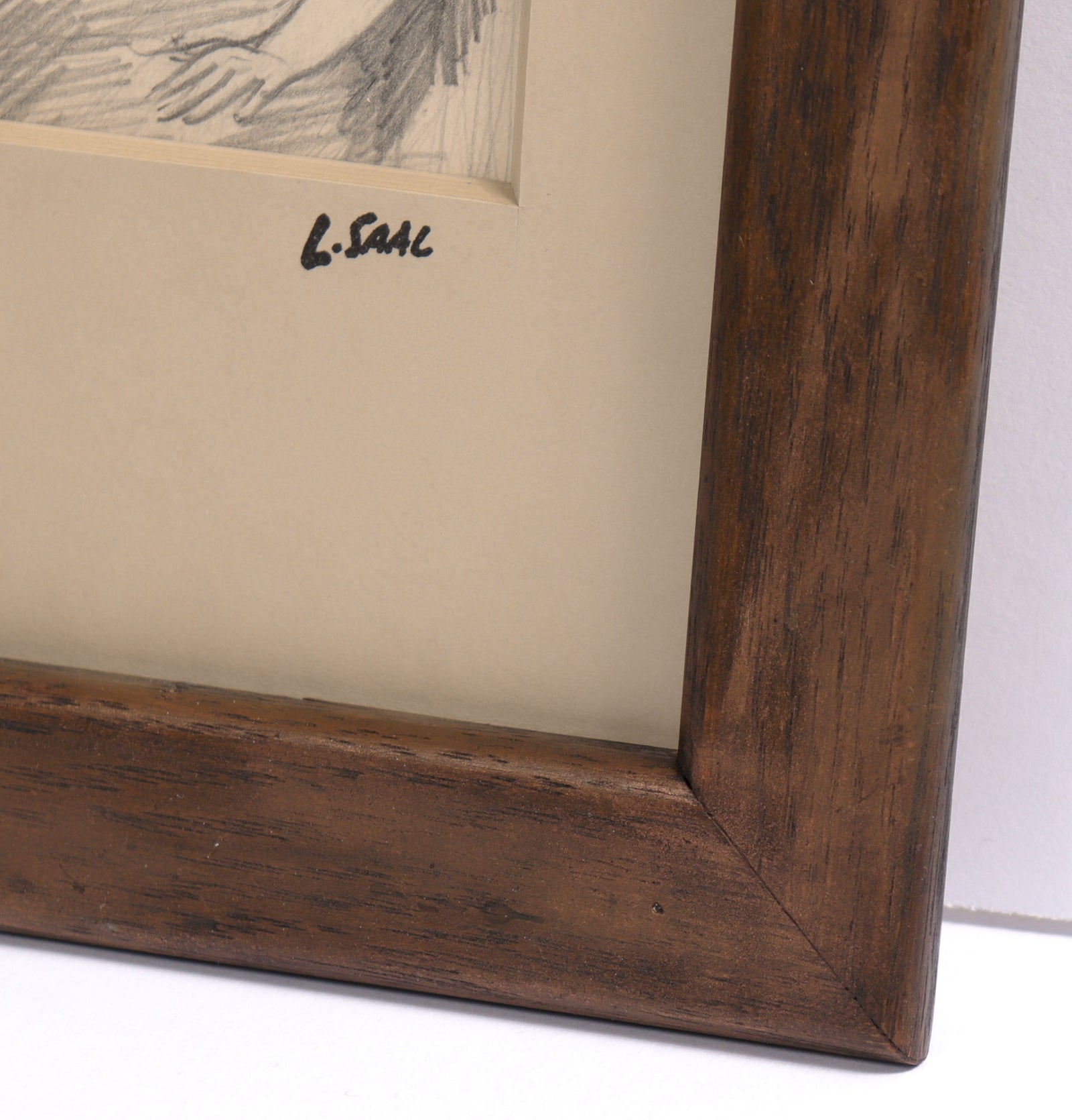 Female Figure with Lute <br>20th Century Graphite <br><br>#C9073