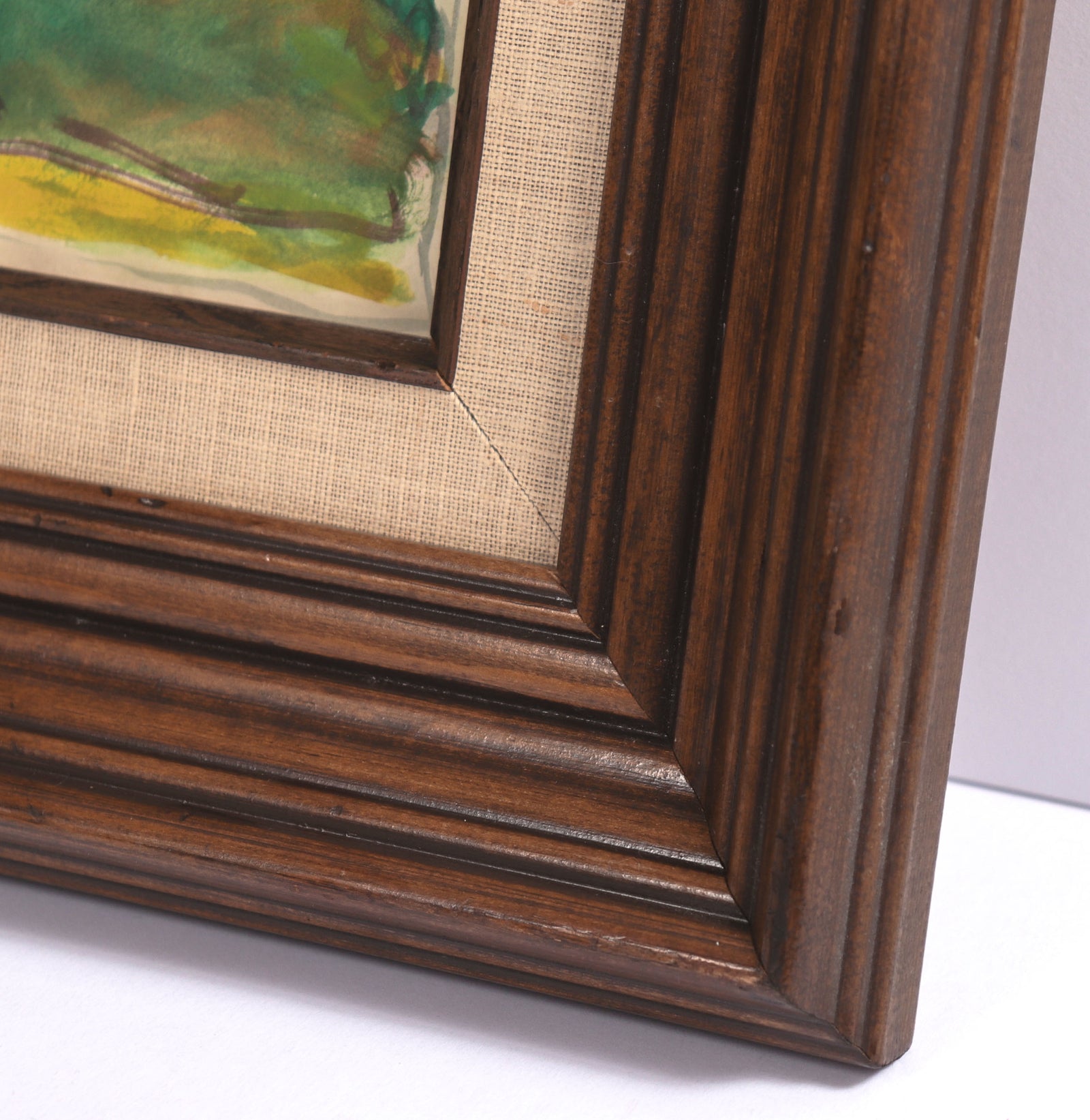 Abstracted Cliffside Landscape <br>20th Century Watercolor <br><br>#C9111