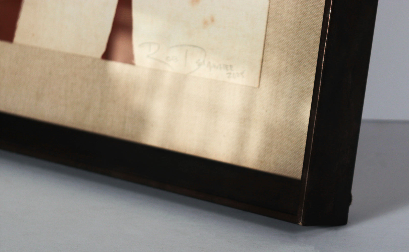 <i>Young Man, Striped Shirt</i> <br>2025 Gouache & Graphite on Antique French Canvas Paper <br><br>#C9127