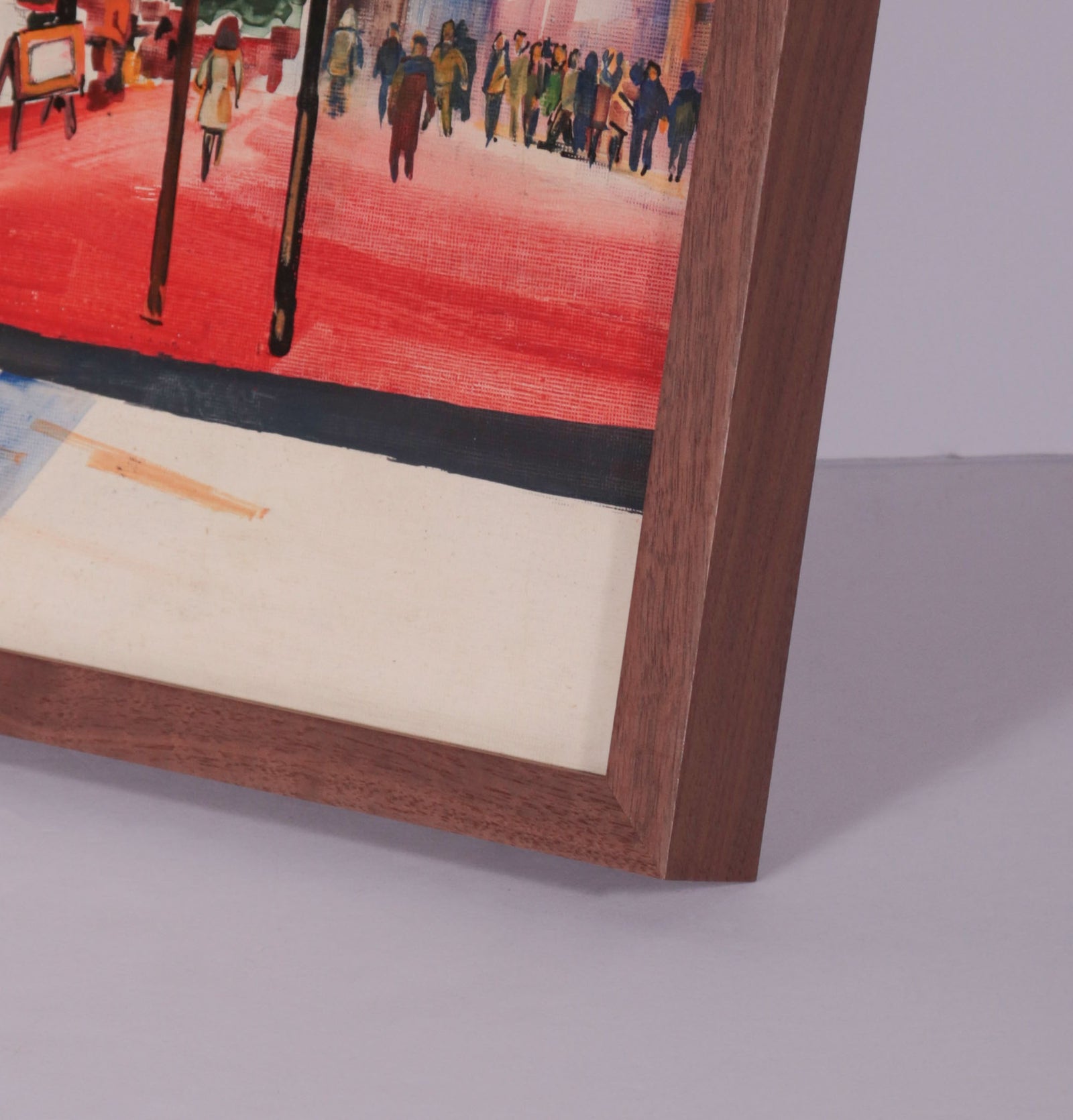 Downtown San Francisco Scene <br>1960s Acrylic <br><br>#C9517