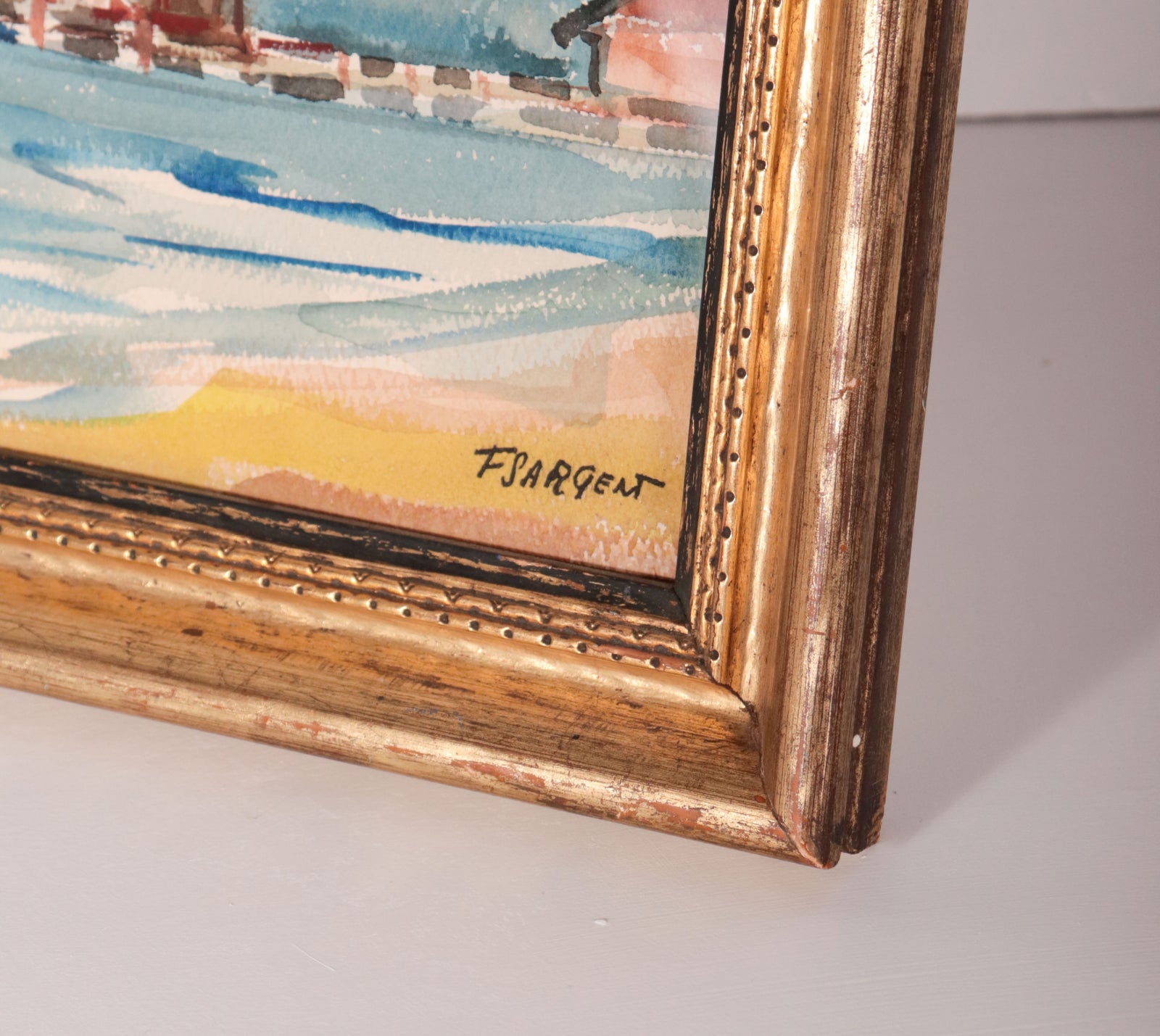 The San Francisco Bay <br>20th Century Watercolor <br><br>#C9552
