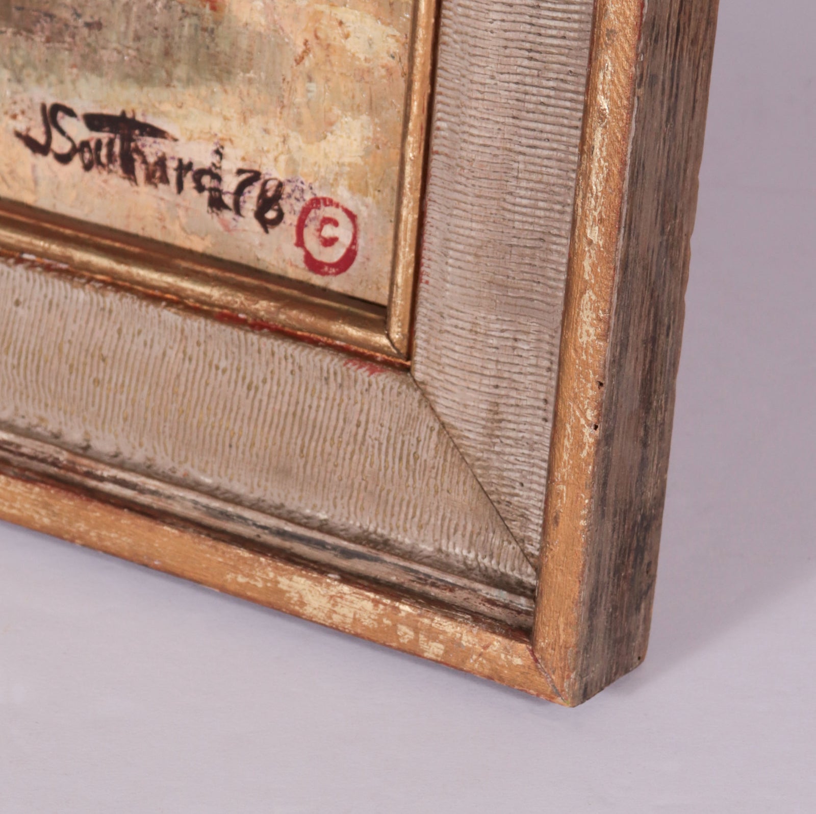 <i>Still Life Window into SF Bay</i> <br>1978 Oil <br><br>#C9594