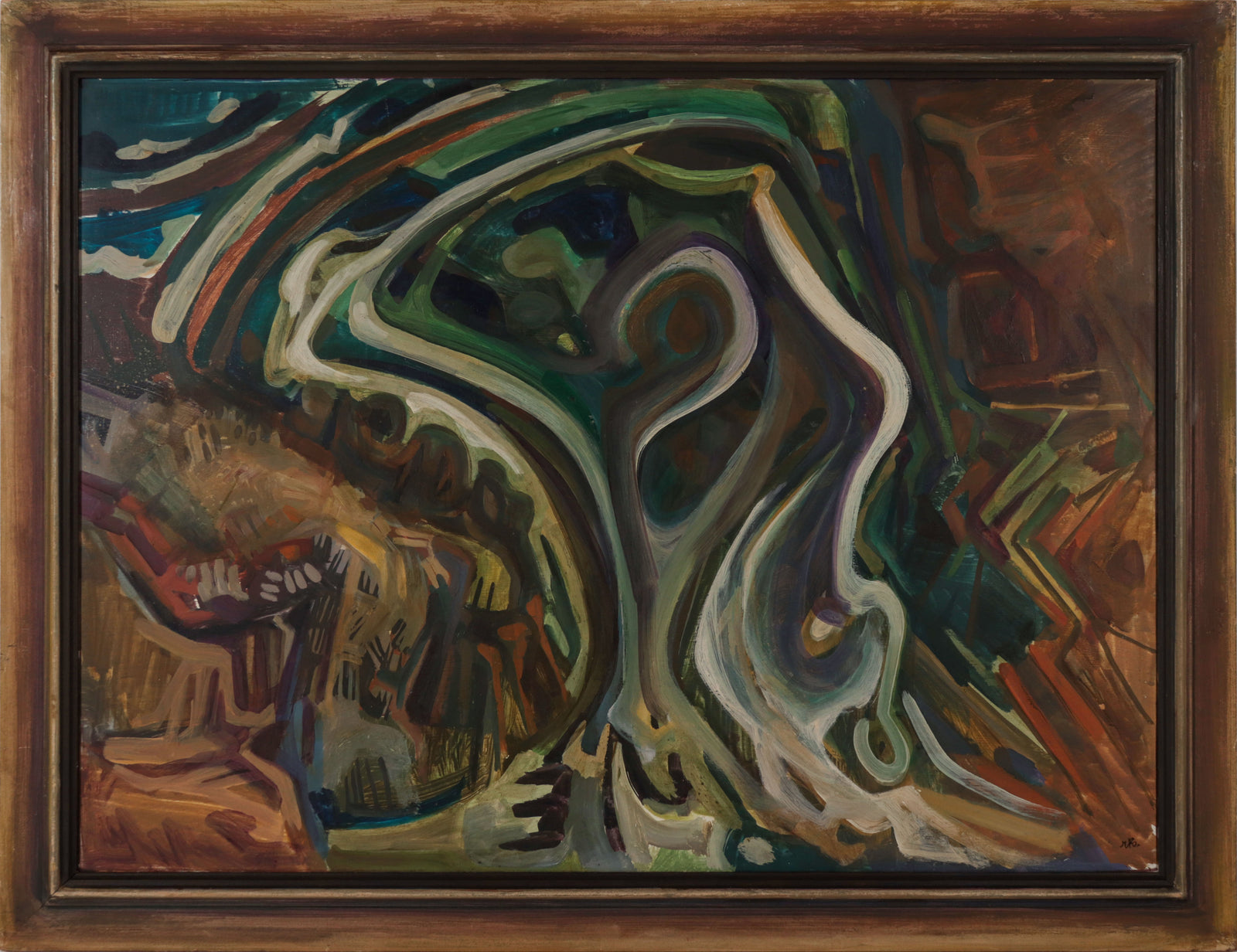 <i>Pool</i> <br>1964 Gouache <br><br>#D0305