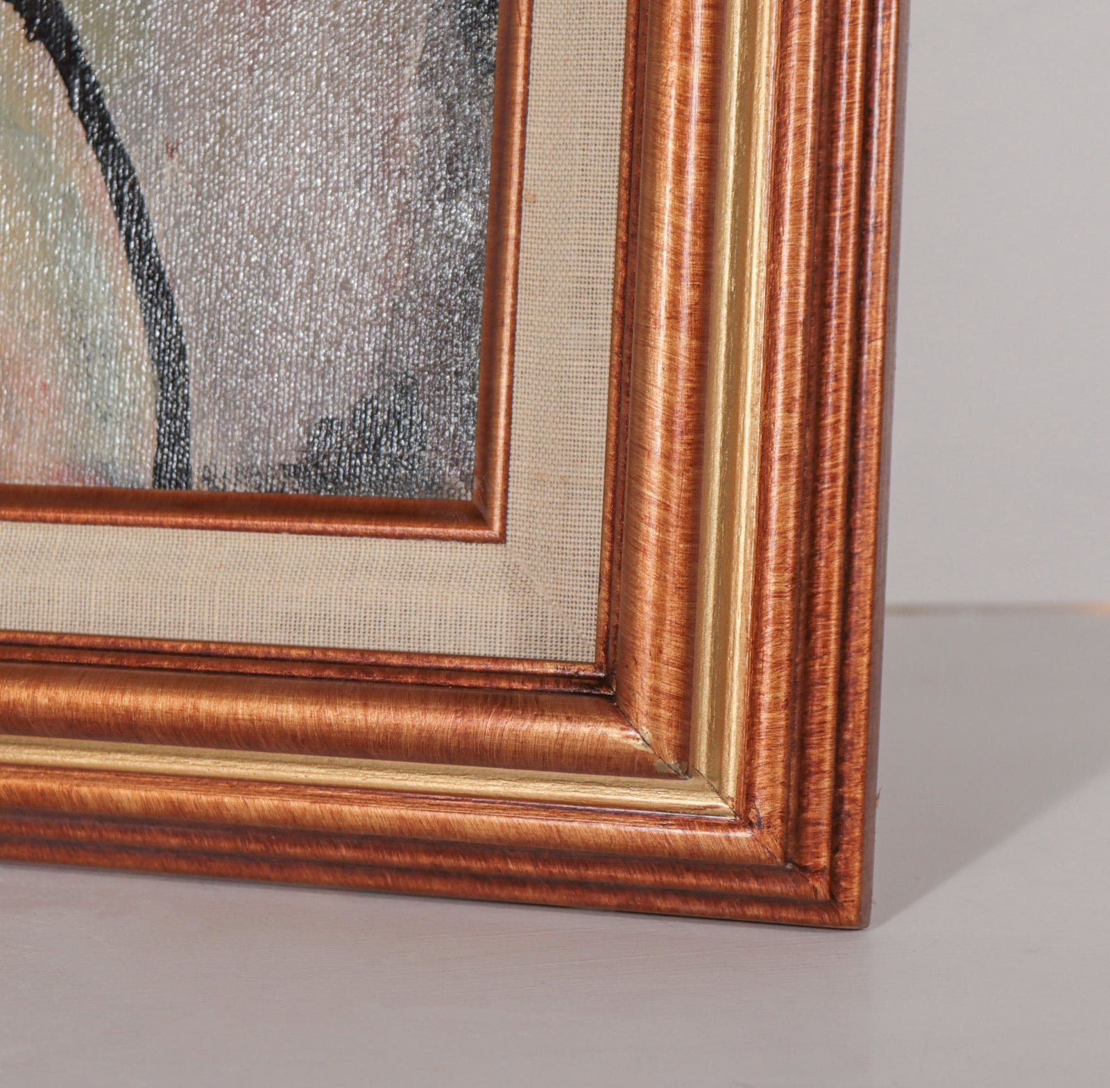 Relaxed Female Nude <br>1970s Oil <br><br>#D0434