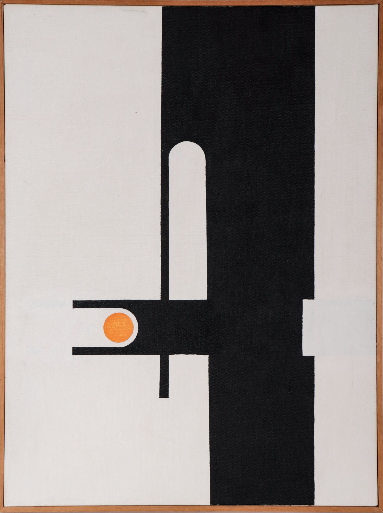 Yellow Circle <br>20th Century Acrylic <br><br>#D0620
