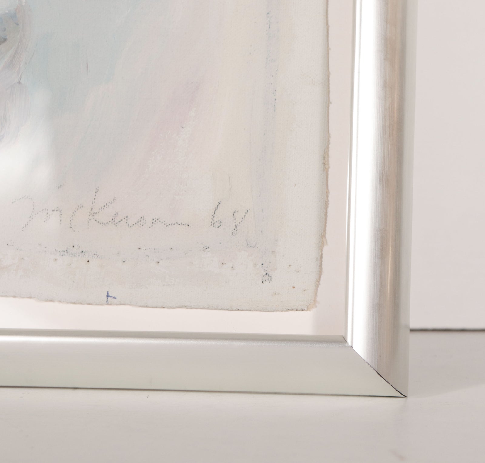 Cool-Toned Still Life <br>1968 Oil <br><br>#D1255