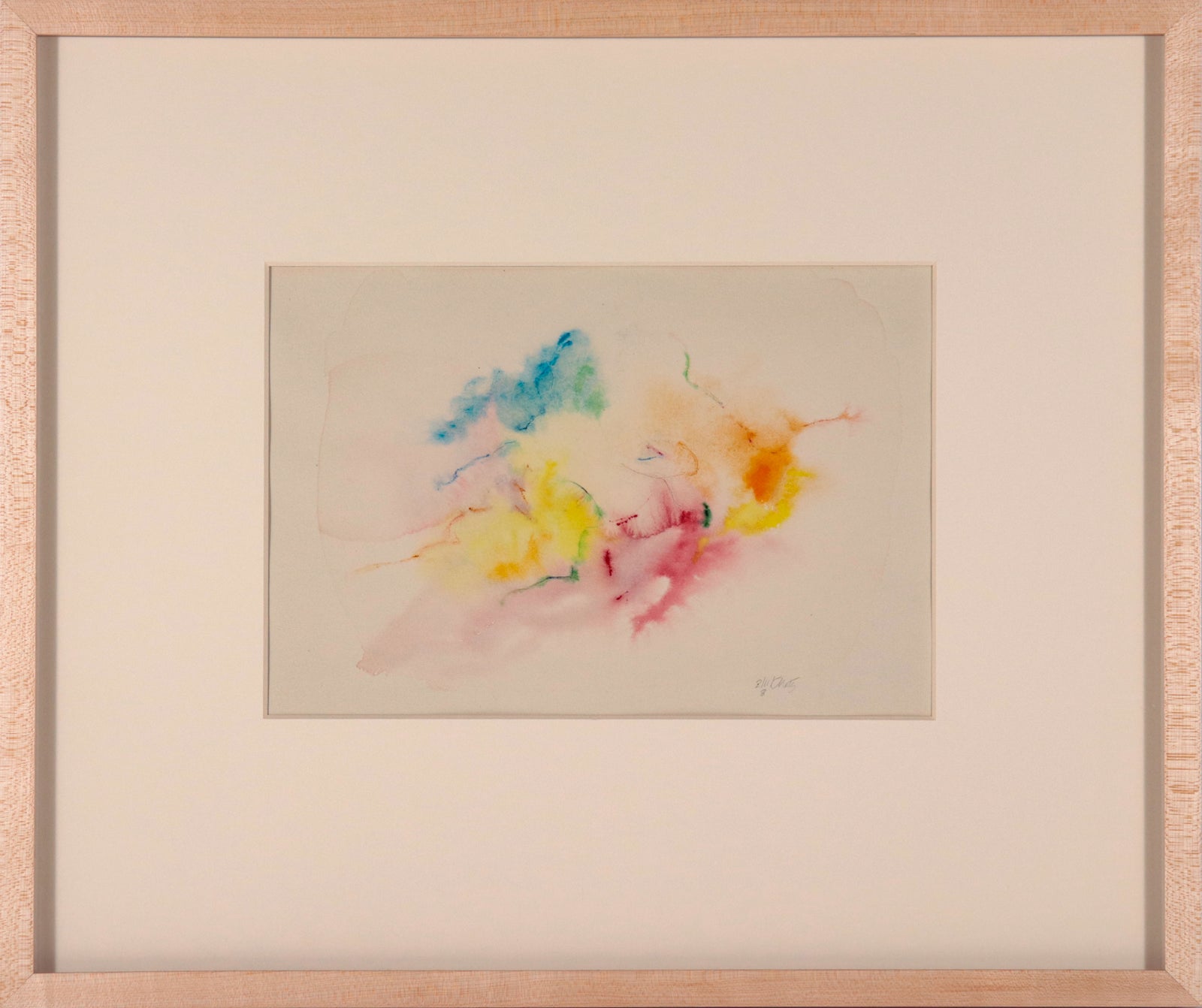 Colorful Abstract <br>1960s Watercolor <br><br>#D1264