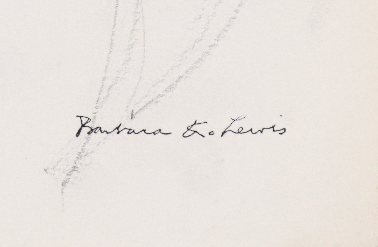 Abstracted Floral Study<br>20th Century Graphite<br><br>#C4448