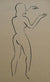 Walk Like an Egyptian<br>Pen & Ink, 1930-50s<br><Br>#16040