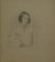 Early-Mid 1800s Graphite Drawing of a Young Woman<br>Portrait Study<br><br>#10135