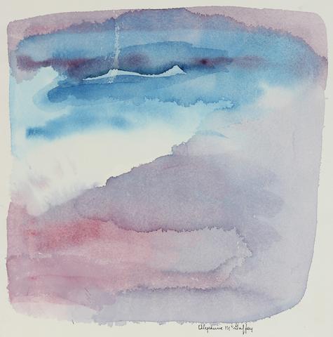 <i>Fogs Over San Francisco, CA</i><br>Late 20th - Early 21st Century Watercolor<br><br>#44051