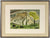 Abstracted Country Home<br>1960-70s Watercolor<br><br>#71338