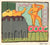 Lively Carnival Stage Show <br>Mid Century Silkscreen <br><br>#48971