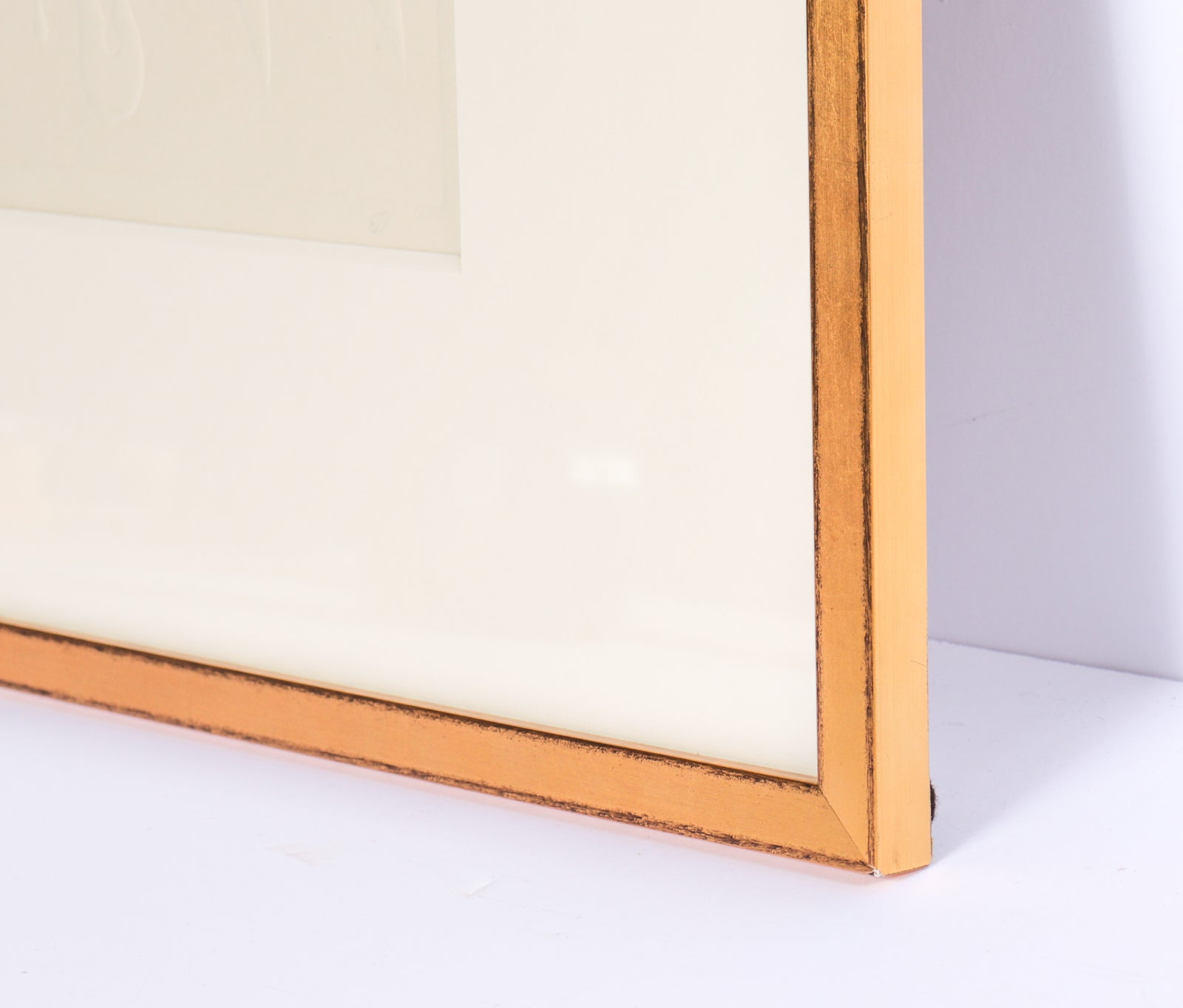 Blind Embossed Flower <br> Mid 20th Century Embossed Relief <br><br>#7127