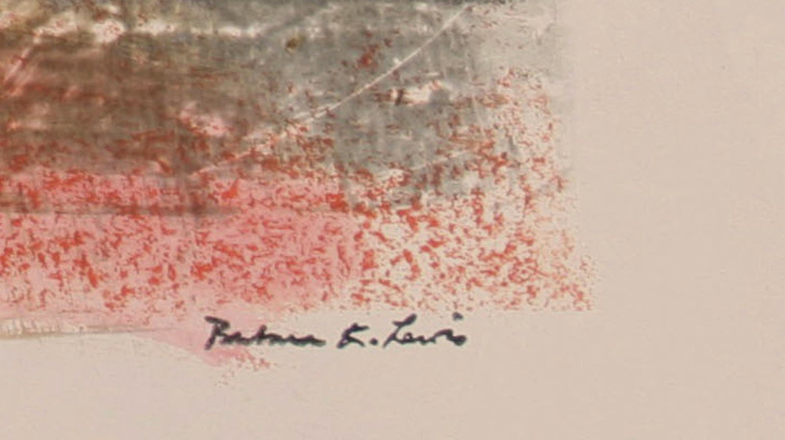 Layered Abstracted Cityscape<br>1971 Lithograph<br><br>#72111