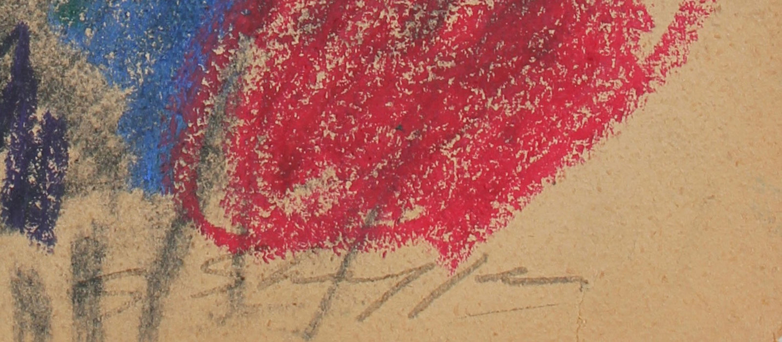 Warm Geometric Color-Block Abstract <br>1962 Pastel <br><br>#8269