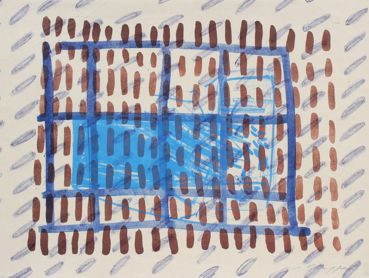 Abstracted Window Grid &lt;br&gt;1999 Lithograph &lt;br&gt;&lt;br&gt;#96836