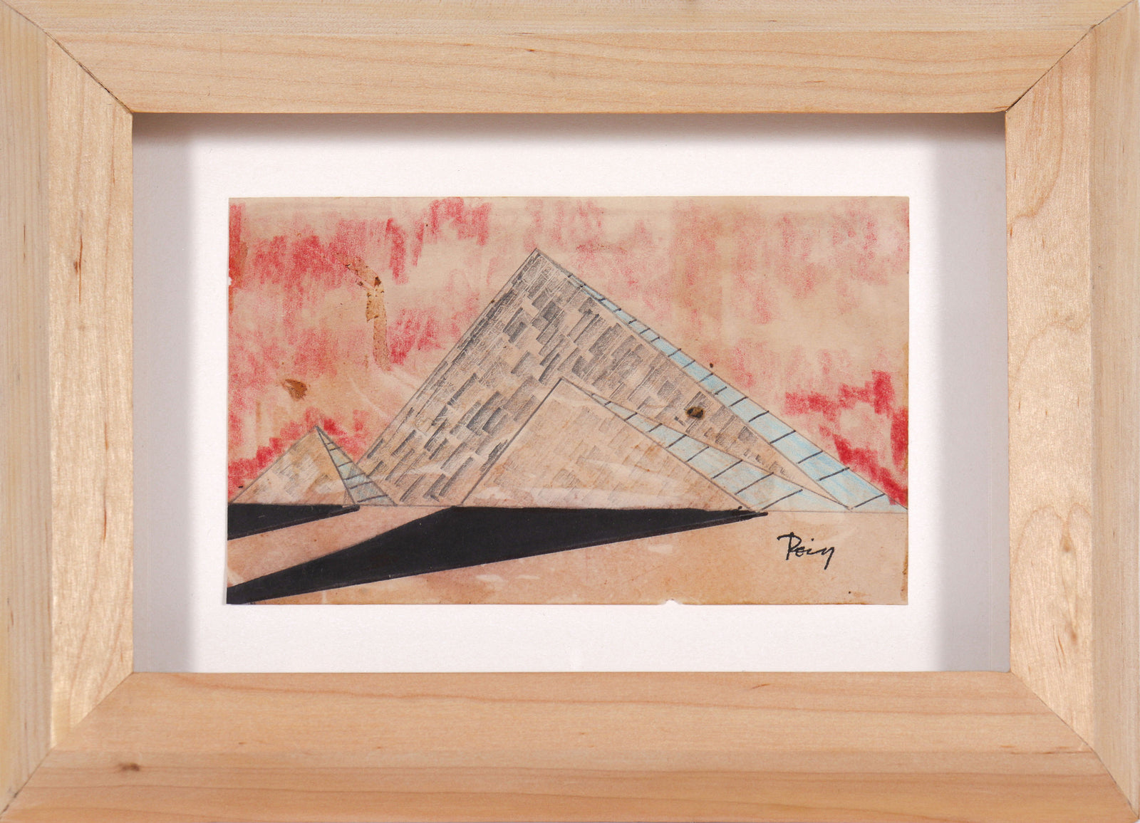 <i>Temple I</i> <br>Late 1960s Ink, Graphite & Colored Pencil <br><br>#96866