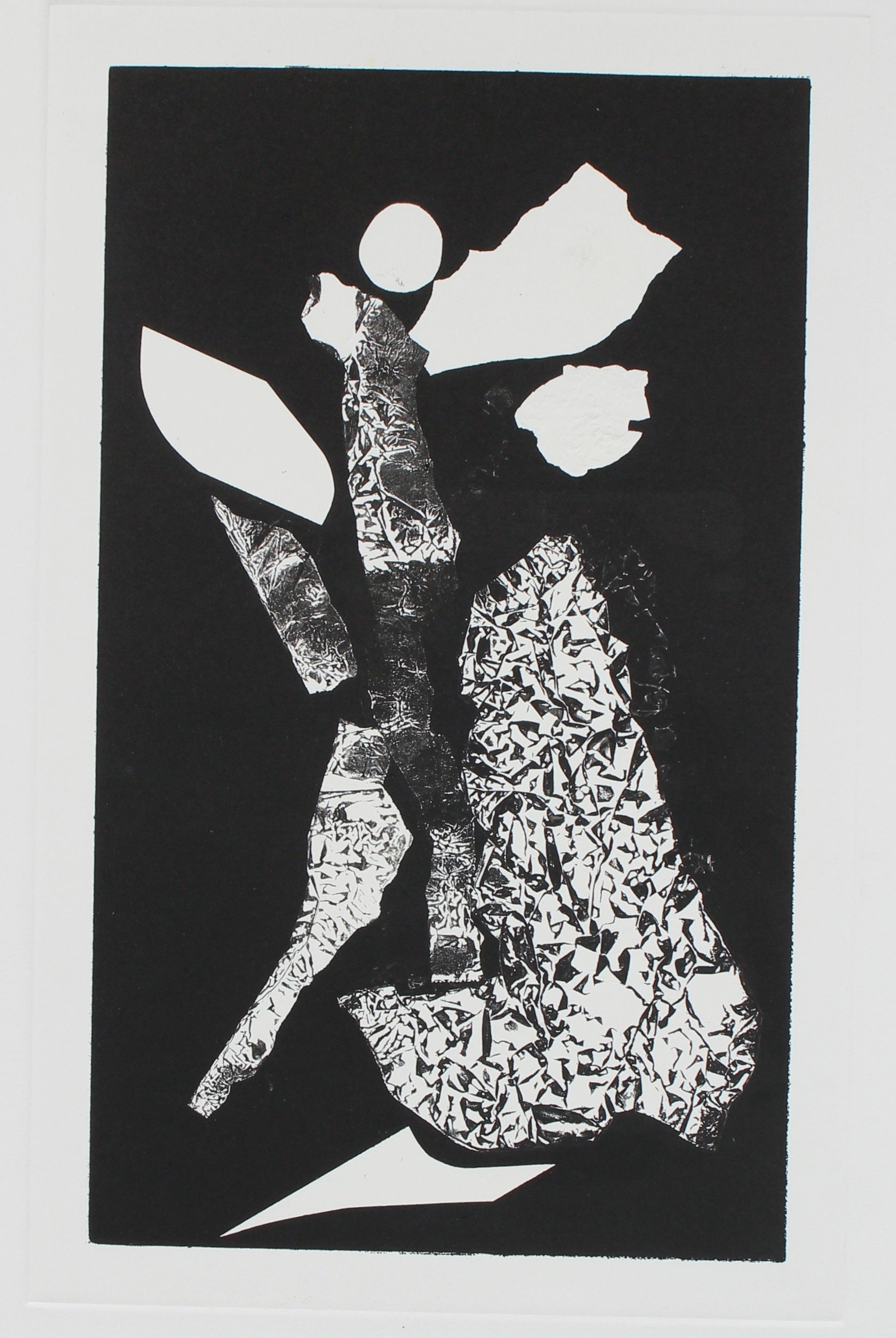 Monochromatic Abstract Print<br>1990s-2000s Monotype <br><br>#97629